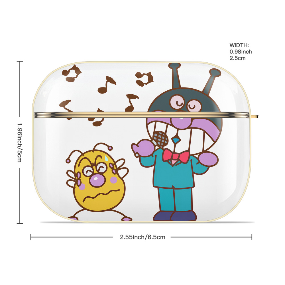 アンパンマン Anpanman 【AirPods Pro用】ハードシェル保護ケース｜耐衝撃・防指紋・カラビナ付き商品仕様
