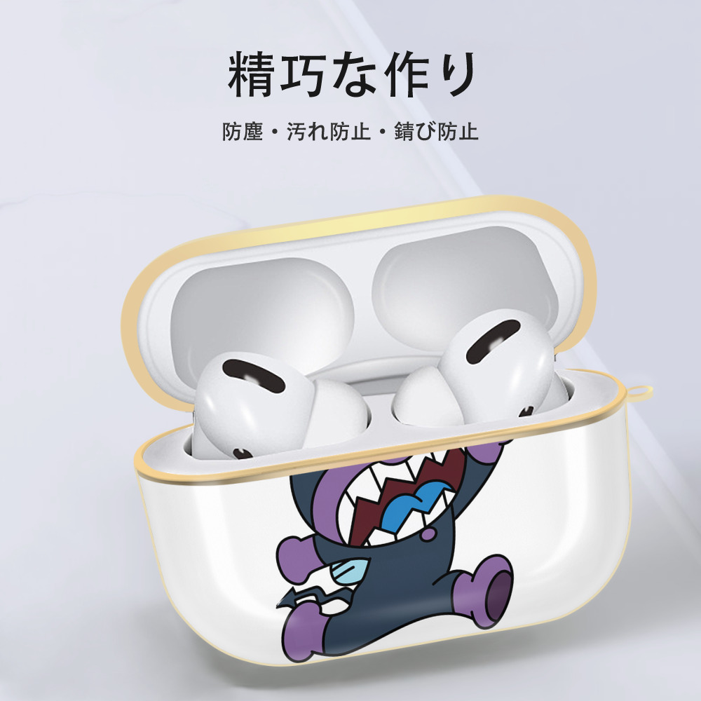 アンパンマン Anpanman 【AirPods Pro用】ハードシェル保護ケース｜耐衝撃・防指紋・カラビナ付き商品仕様