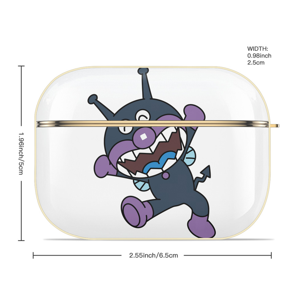 アンパンマン Anpanman 【AirPods Pro用】ハードシェル保護ケース｜耐衝撃・防指紋・カラビナ付き商品仕様