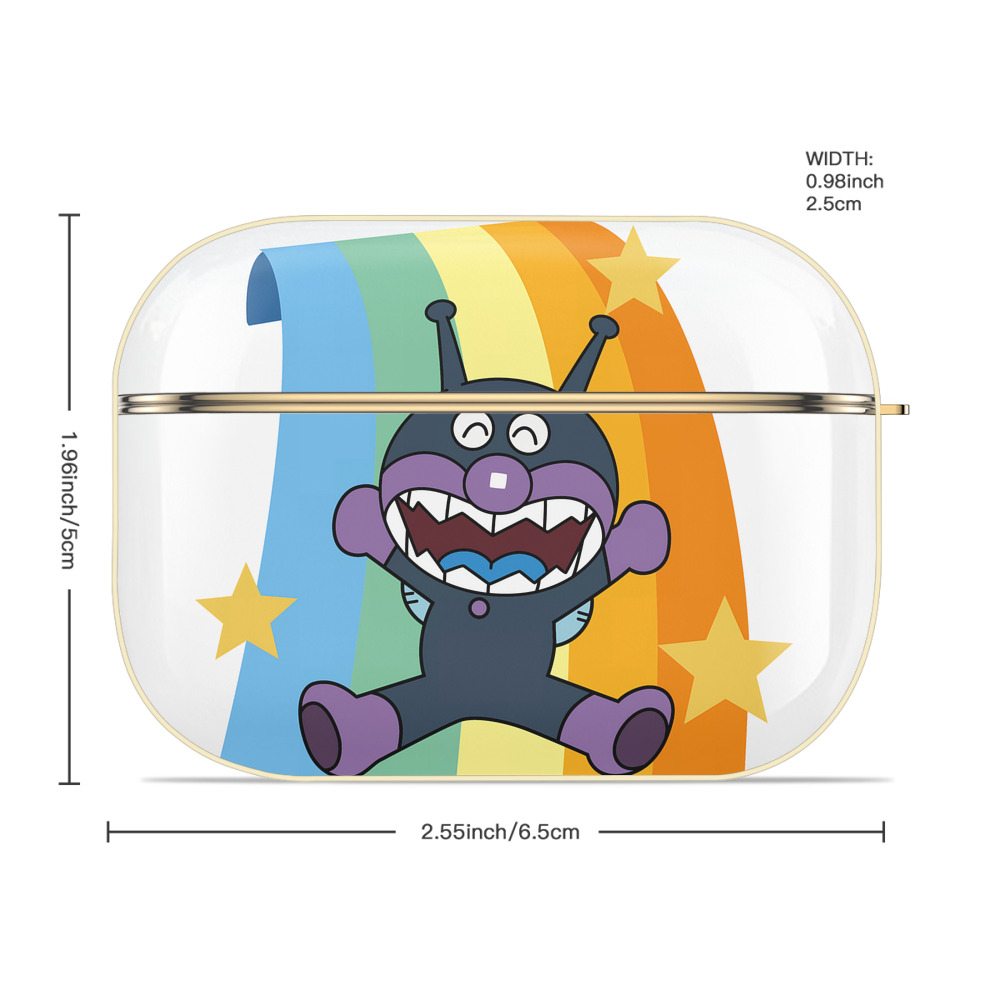 アンパンマン Anpanman 【AirPods Pro用】ハードシェル保護ケース｜耐衝撃・防指紋・カラビナ付き商品仕様