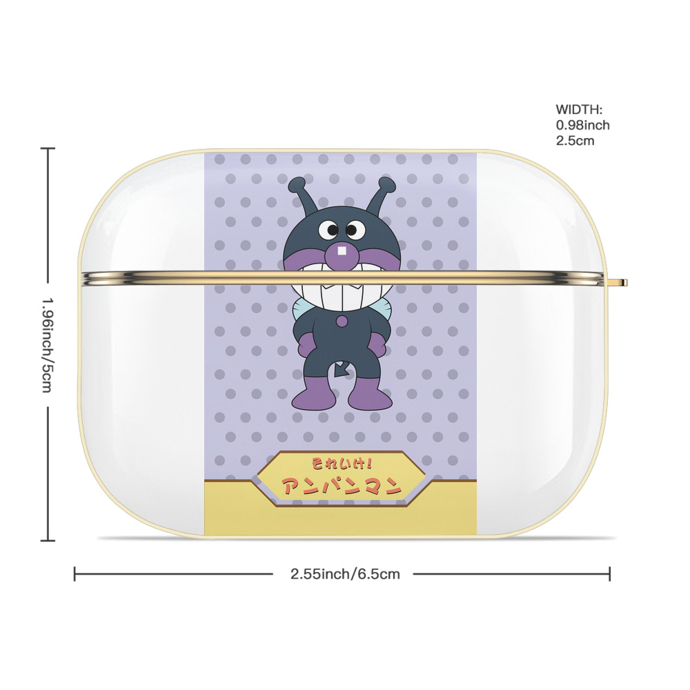 アンパンマン Anpanman 【AirPods Pro用】ハードシェル保護ケース｜耐衝撃・防指紋・カラビナ付き商品仕様