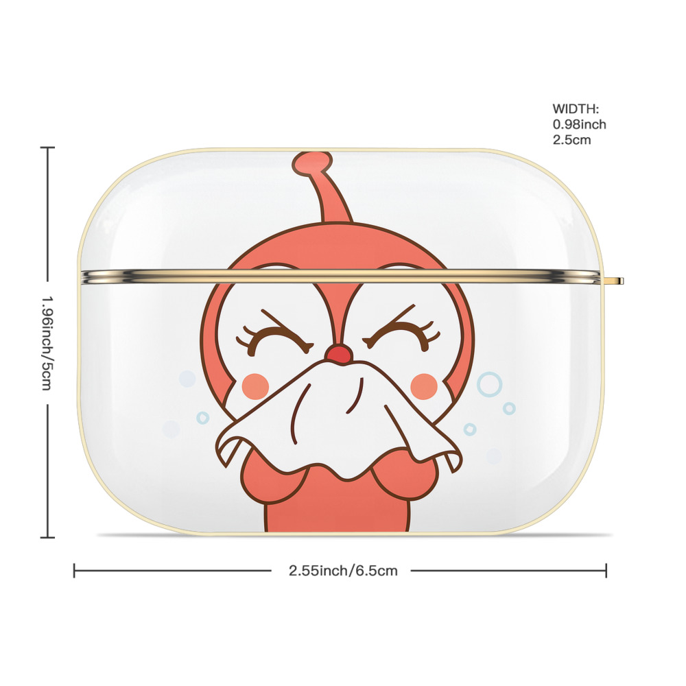 アンパンマン Anpanman 【AirPods Pro用】ハードシェル保護ケース｜耐衝撃・防指紋・カラビナ付き商品仕様