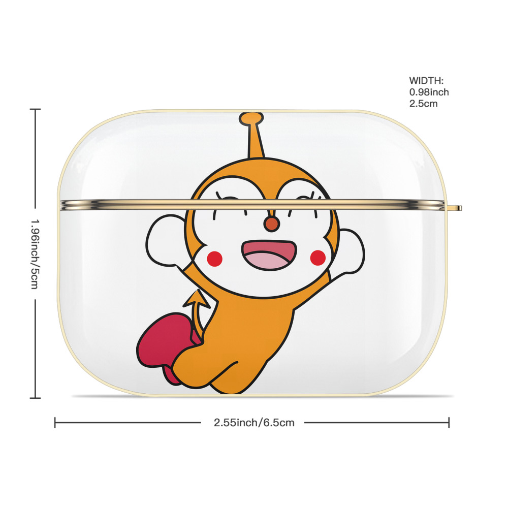 アンパンマン Anpanman 【AirPods Pro用】ハードシェル保護ケース｜耐衝撃・防指紋・カラビナ付き商品仕様