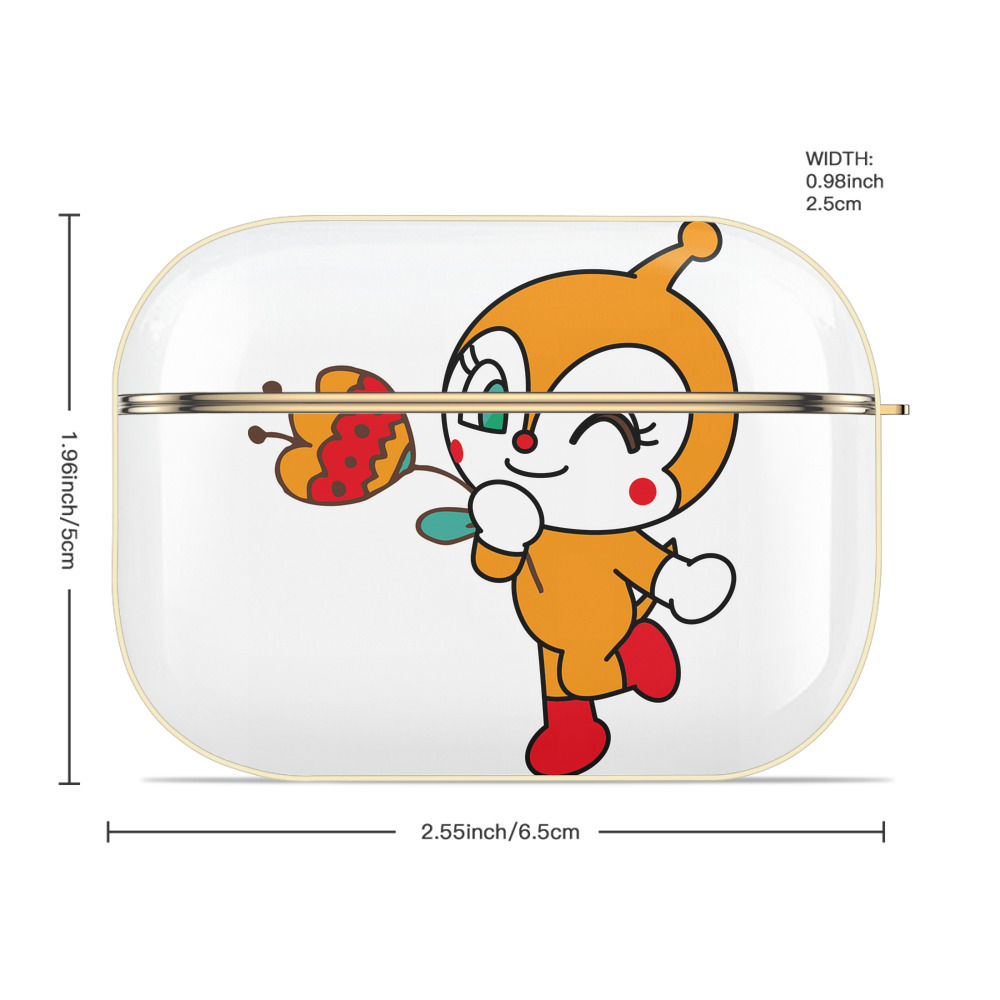 アンパンマン Anpanman 【AirPods Pro用】ハードシェル保護ケース｜耐衝撃・防指紋・カラビナ付き商品仕様