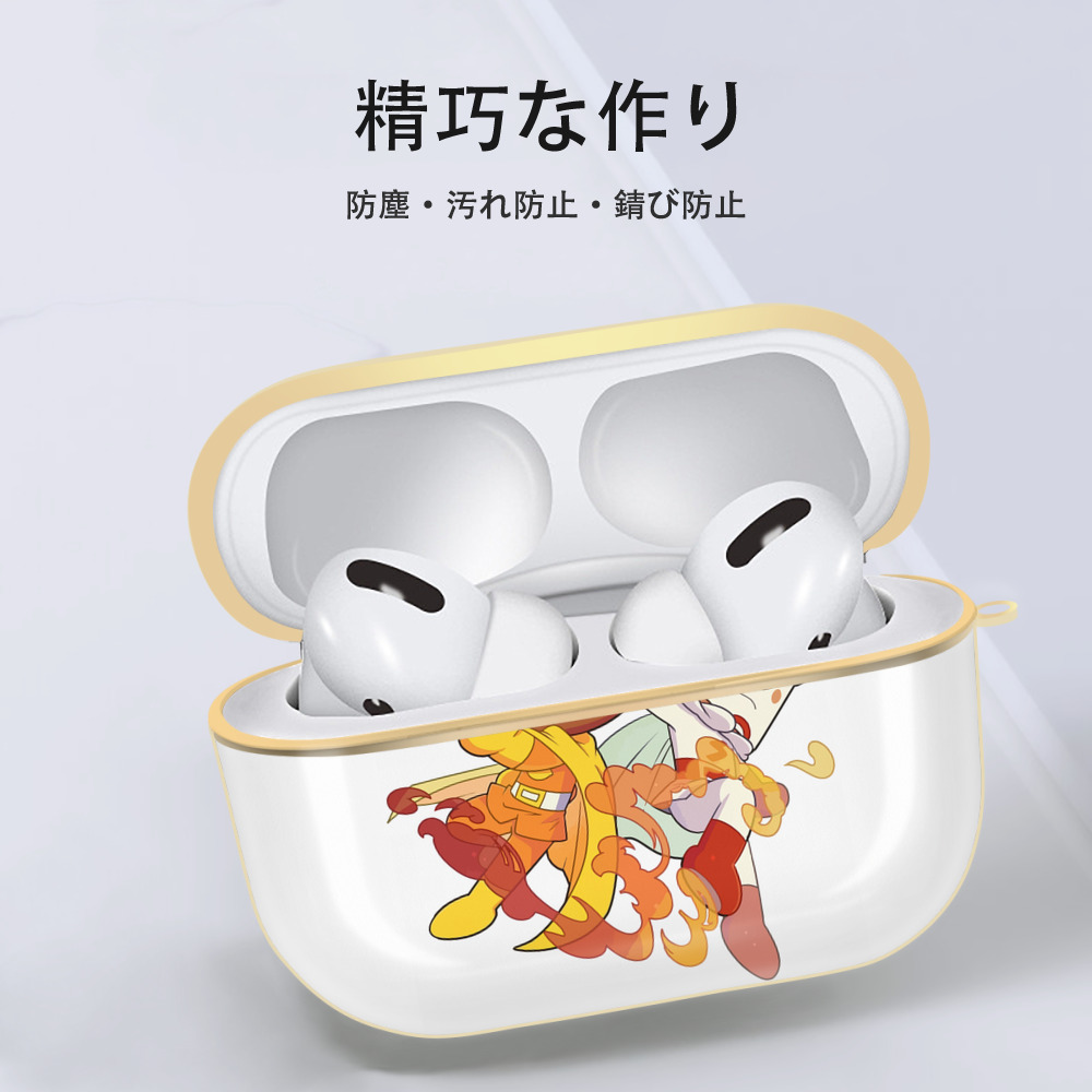 アンパンマン Anpanman 【AirPods Pro用】ハードシェル保護ケース｜耐衝撃・防指紋・カラビナ付き商品仕様