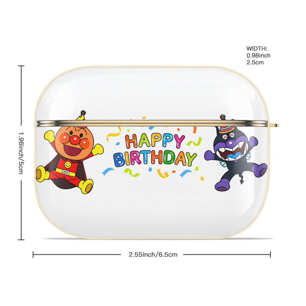 アンパンマン Anpanman 【AirPods Pro用】ハードシェル保護ケース｜耐衝撃・防指紋・カラビナ付き商品仕様