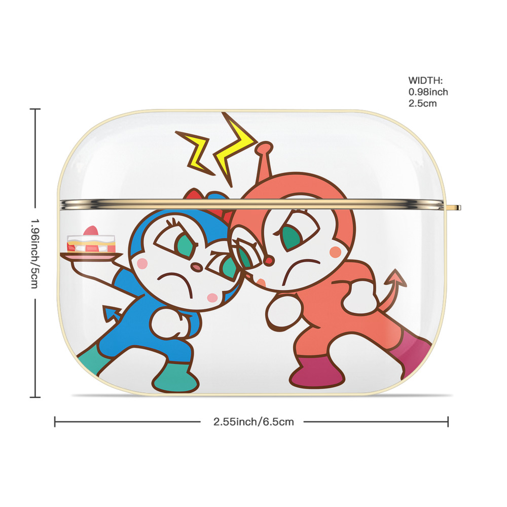 アンパンマン Anpanman 【AirPods Pro用】ハードシェル保護ケース｜耐衝撃・防指紋・カラビナ付き商品仕様