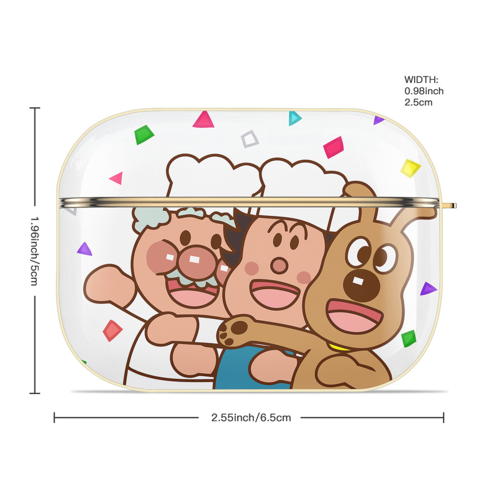 アンパンマン Anpanman 【AirPods Pro用】ハードシェル保護ケース｜耐衝撃・防指紋・カラビナ付き商品仕様