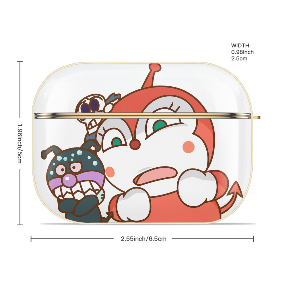 アンパンマン Anpanman 【AirPods Pro用】ハードシェル保護ケース｜耐衝撃・防指紋・カラビナ付き商品仕様