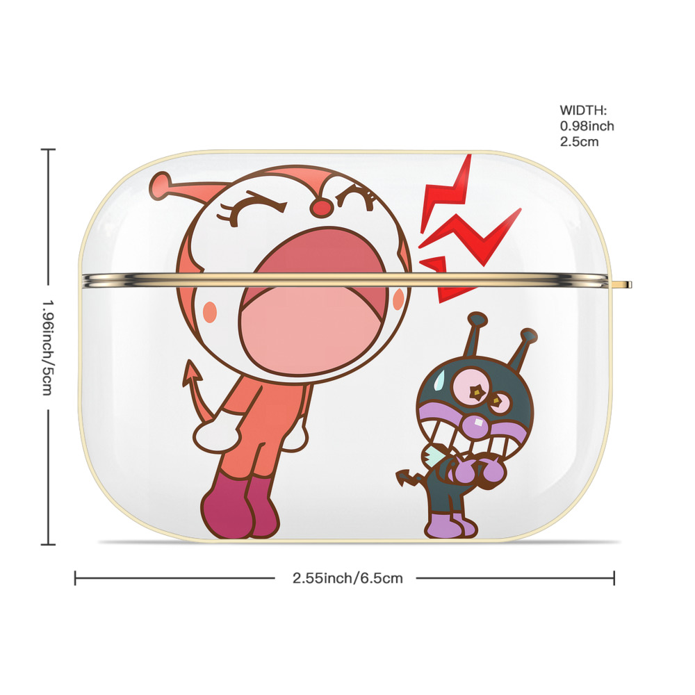 アンパンマン Anpanman 【AirPods Pro用】ハードシェル保護ケース｜耐衝撃・防指紋・カラビナ付き商品仕様