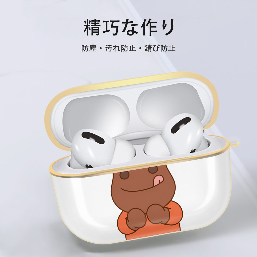 アンパンマン Anpanman 【AirPods Pro用】ハードシェル保護ケース｜耐衝撃・防指紋・カラビナ付き商品仕様