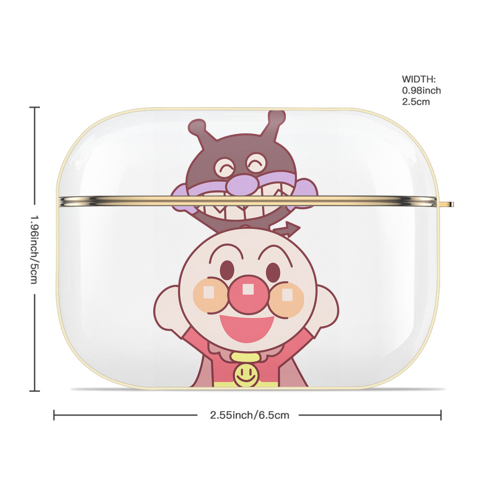 アンパンマン Anpanman 【AirPods Pro用】ハードシェル保護ケース｜耐衝撃・防指紋・カラビナ付き商品仕様