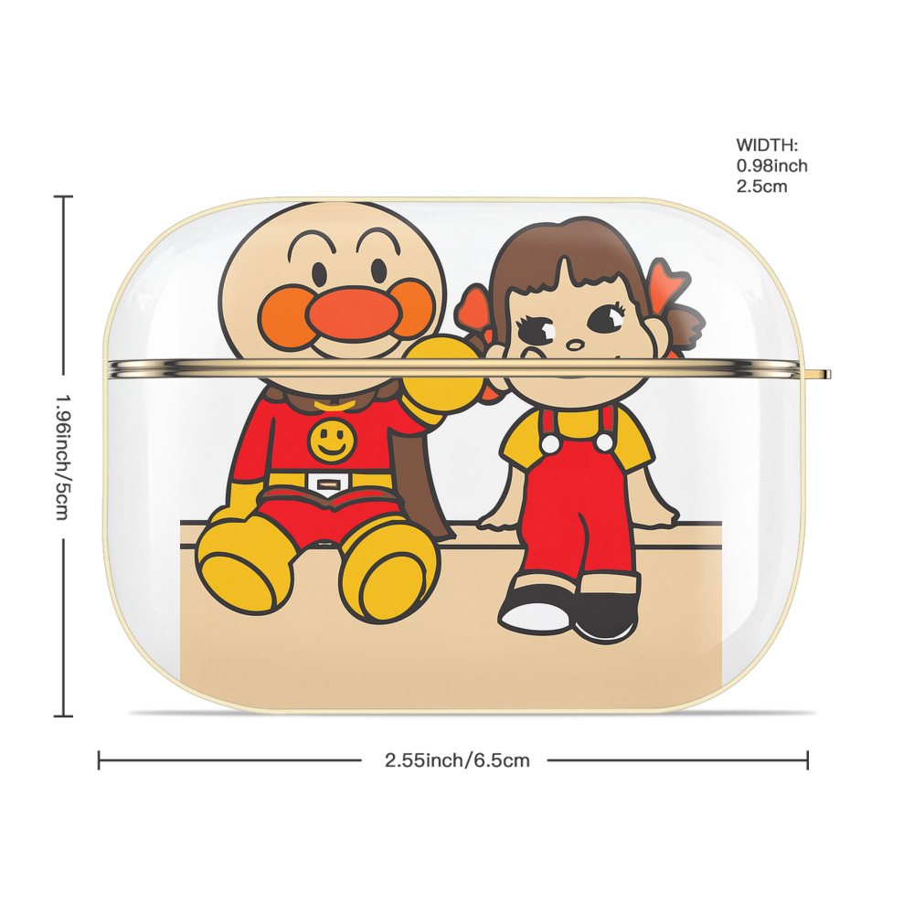アンパンマン Anpanman 【AirPods Pro用】ハードシェル保護ケース｜耐衝撃・防指紋・カラビナ付き商品仕様