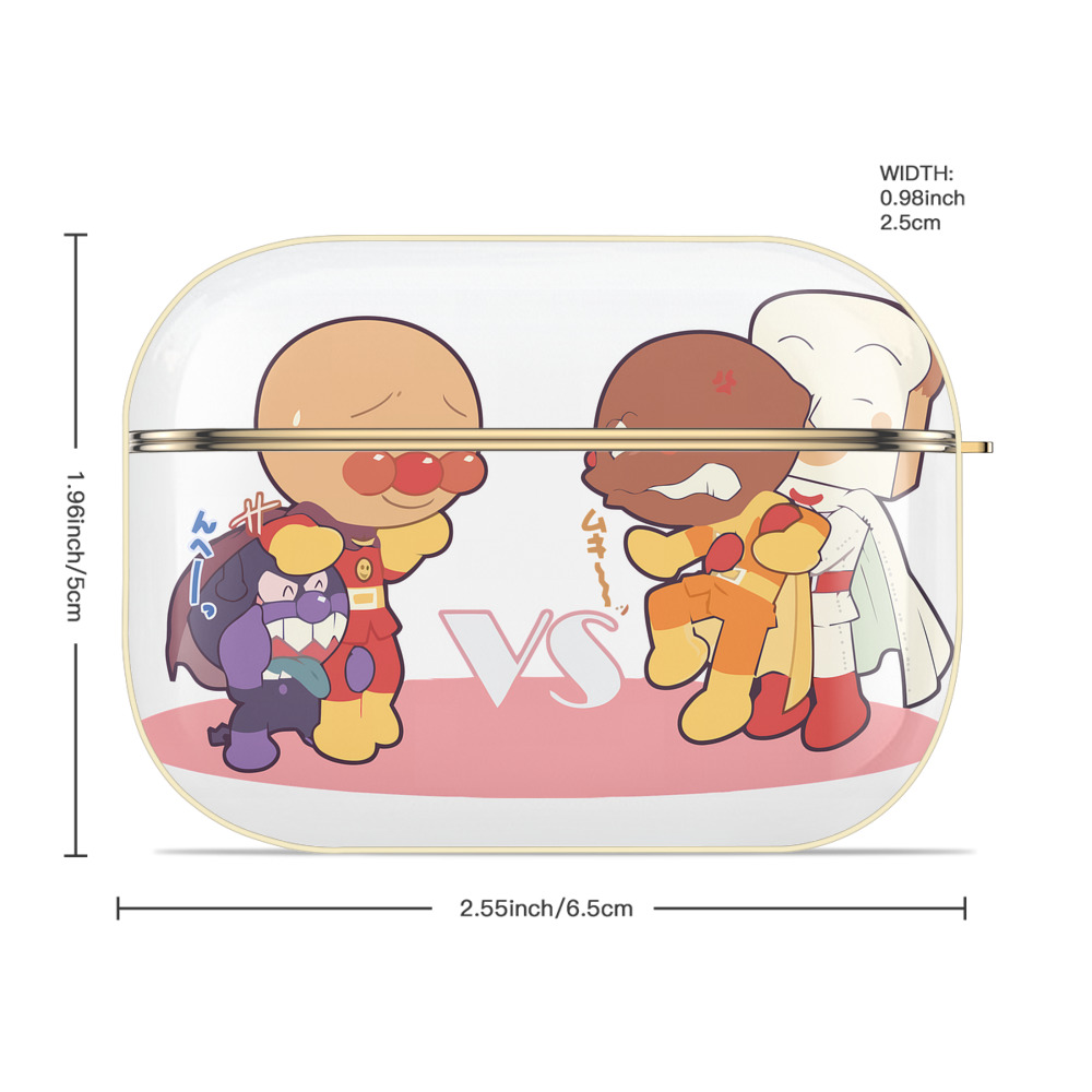 アンパンマン Anpanman 【AirPods Pro用】ハードシェル保護ケース｜耐衝撃・防指紋・カラビナ付き商品仕様