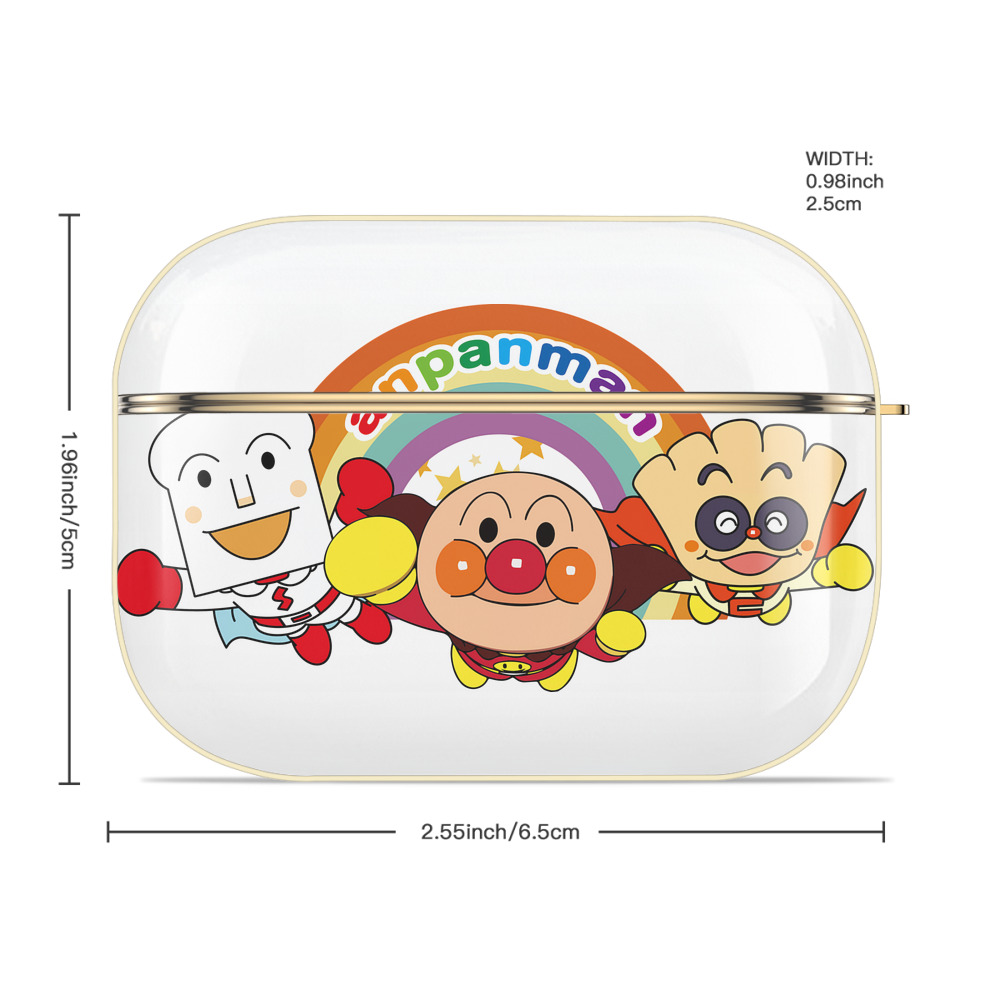 アンパンマン Anpanman 【AirPods Pro用】ハードシェル保護ケース｜耐衝撃・防指紋・カラビナ付き商品仕様