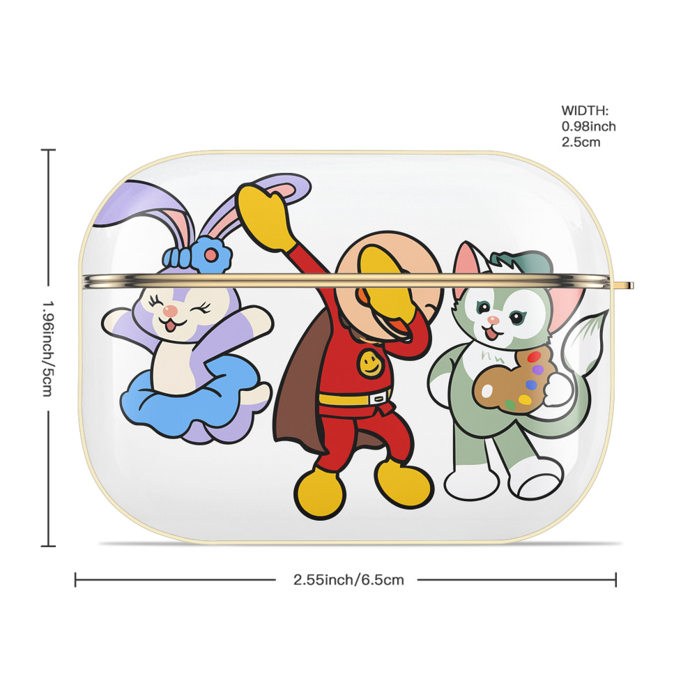 アンパンマン Anpanman 【AirPods Pro用】ハードシェル保護ケース｜耐衝撃・防指紋・カラビナ付き商品仕様