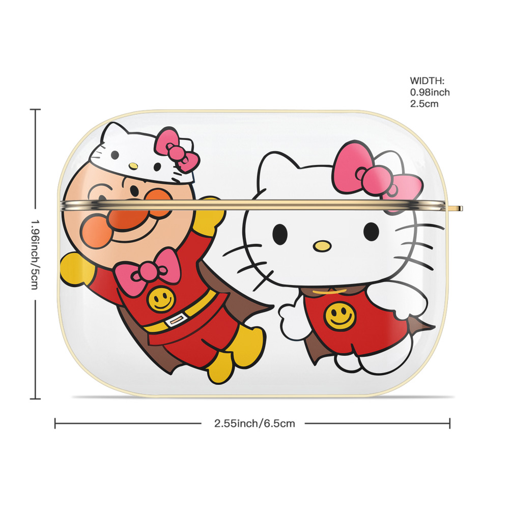 アンパンマン Anpanman 【AirPods Pro用】ハードシェル保護ケース｜耐衝撃・防指紋・カラビナ付き商品仕様