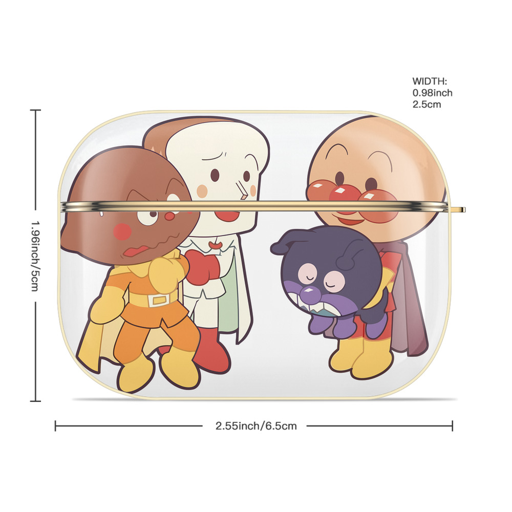 アンパンマン Anpanman 【AirPods Pro用】ハードシェル保護ケース｜耐衝撃・防指紋・カラビナ付き商品仕様