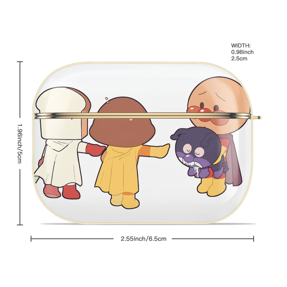 アンパンマン Anpanman 【AirPods Pro用】ハードシェル保護ケース｜耐衝撃・防指紋・カラビナ付き商品仕様