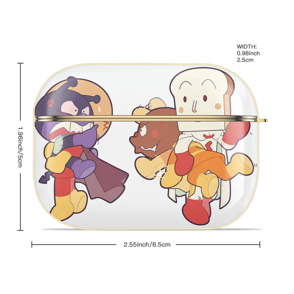 アンパンマン Anpanman 【AirPods Pro用】ハードシェル保護ケース｜耐衝撃・防指紋・カラビナ付き商品仕様