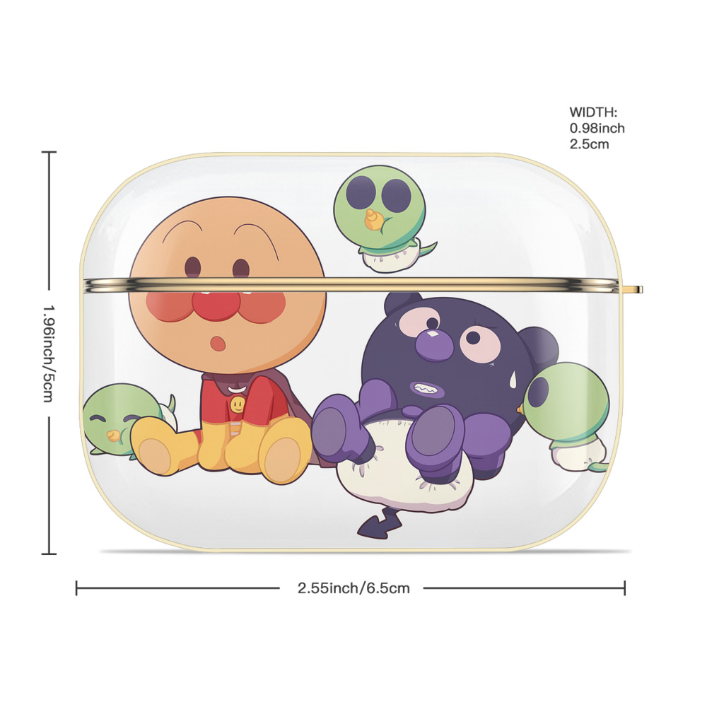 アンパンマン Anpanman 【AirPods Pro用】ハードシェル保護ケース｜耐衝撃・防指紋・カラビナ付き商品仕様