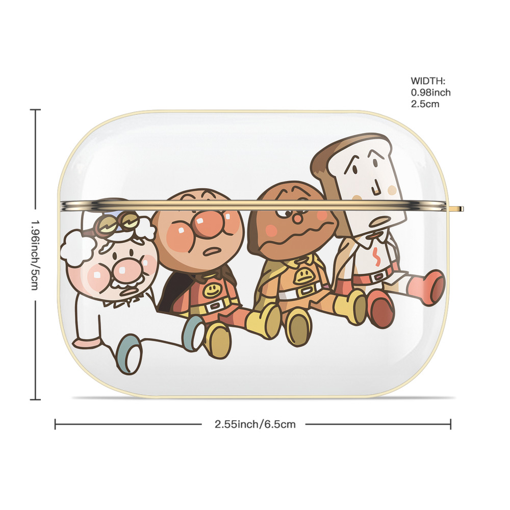 アンパンマン Anpanman 【AirPods Pro用】ハードシェル保護ケース｜耐衝撃・防指紋・カラビナ付き商品仕様
