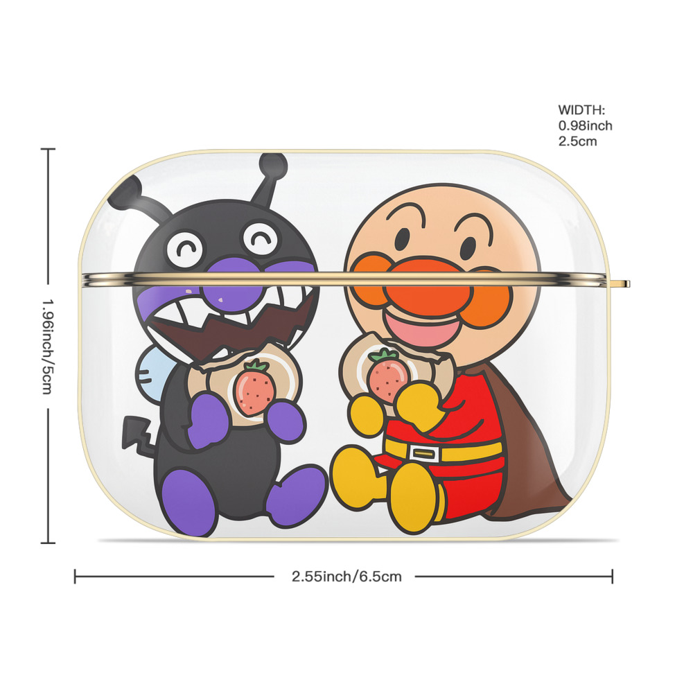 アンパンマン Anpanman 【AirPods Pro用】ハードシェル保護ケース｜耐衝撃・防指紋・カラビナ付き商品仕様