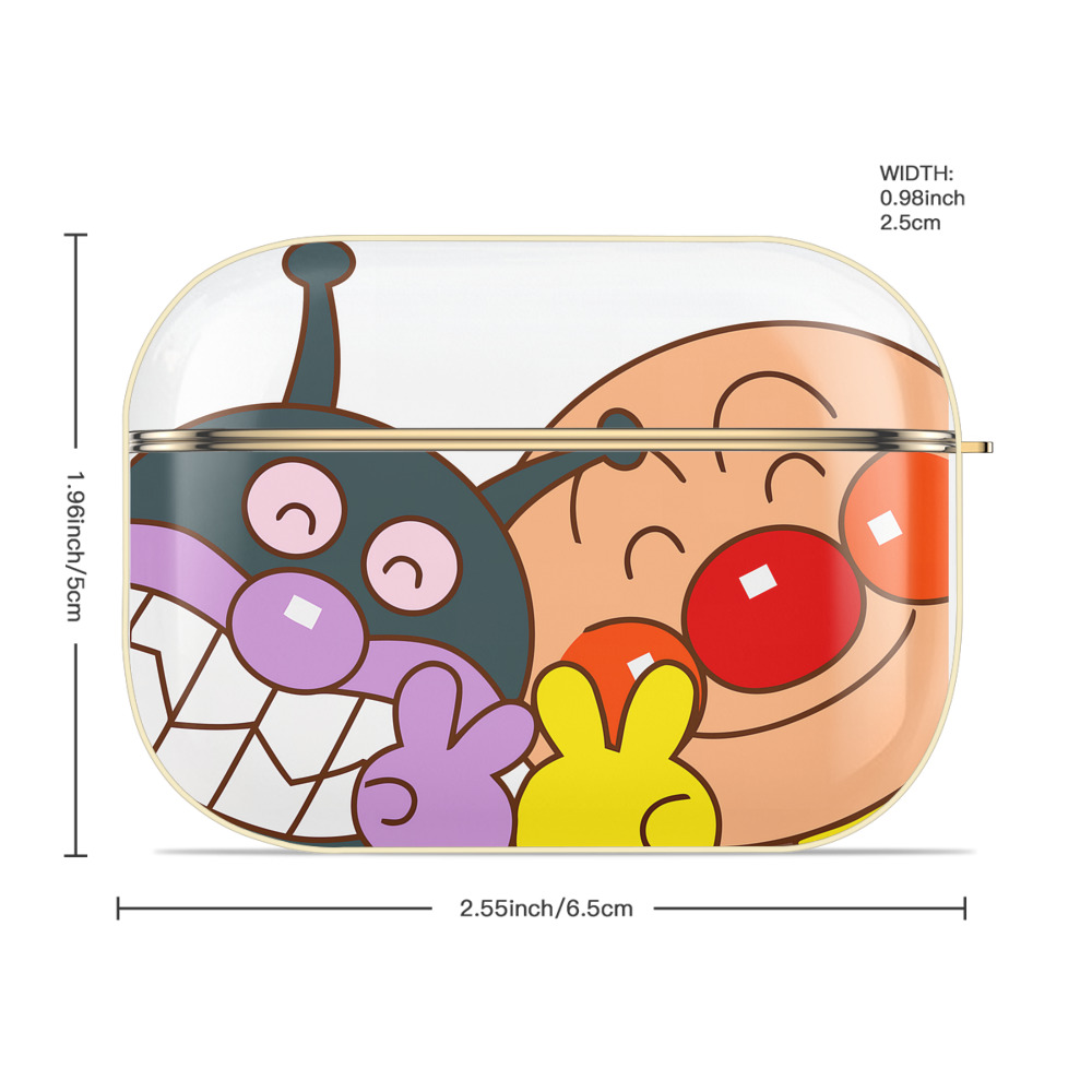 アンパンマン Anpanman 【AirPods Pro用】ハードシェル保護ケース｜耐衝撃・防指紋・カラビナ付き商品仕様