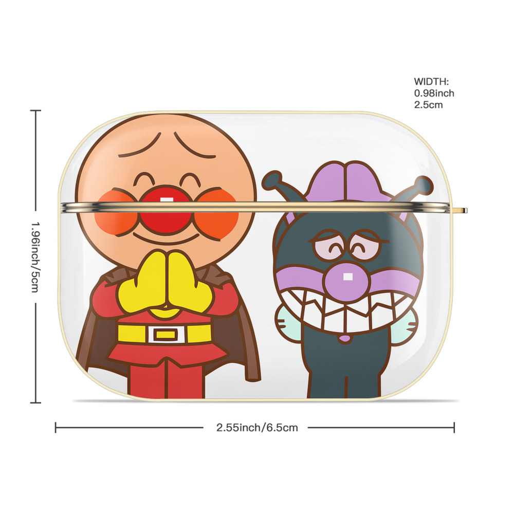 アンパンマン Anpanman 【AirPods Pro用】ハードシェル保護ケース｜耐衝撃・防指紋・カラビナ付き商品仕様
