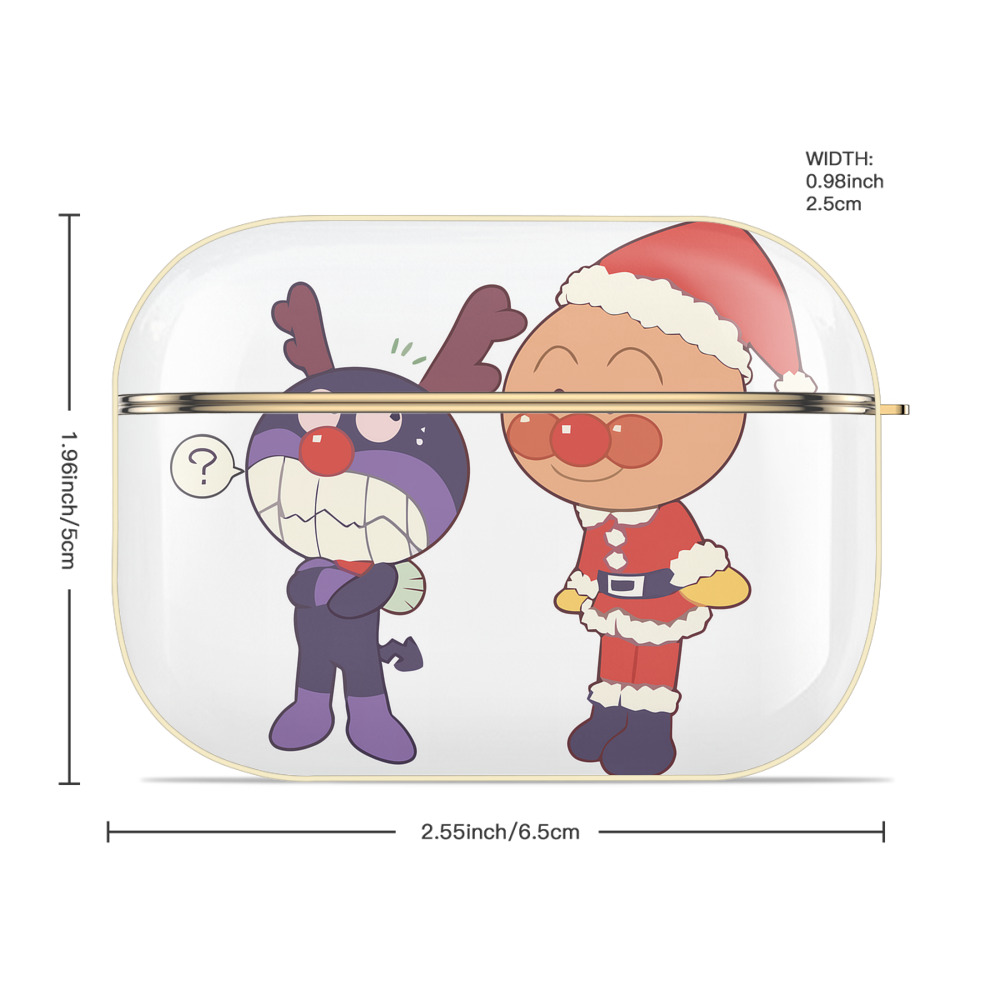 アンパンマン Anpanman 【AirPods Pro用】ハードシェル保護ケース｜耐衝撃・防指紋・カラビナ付き商品仕様