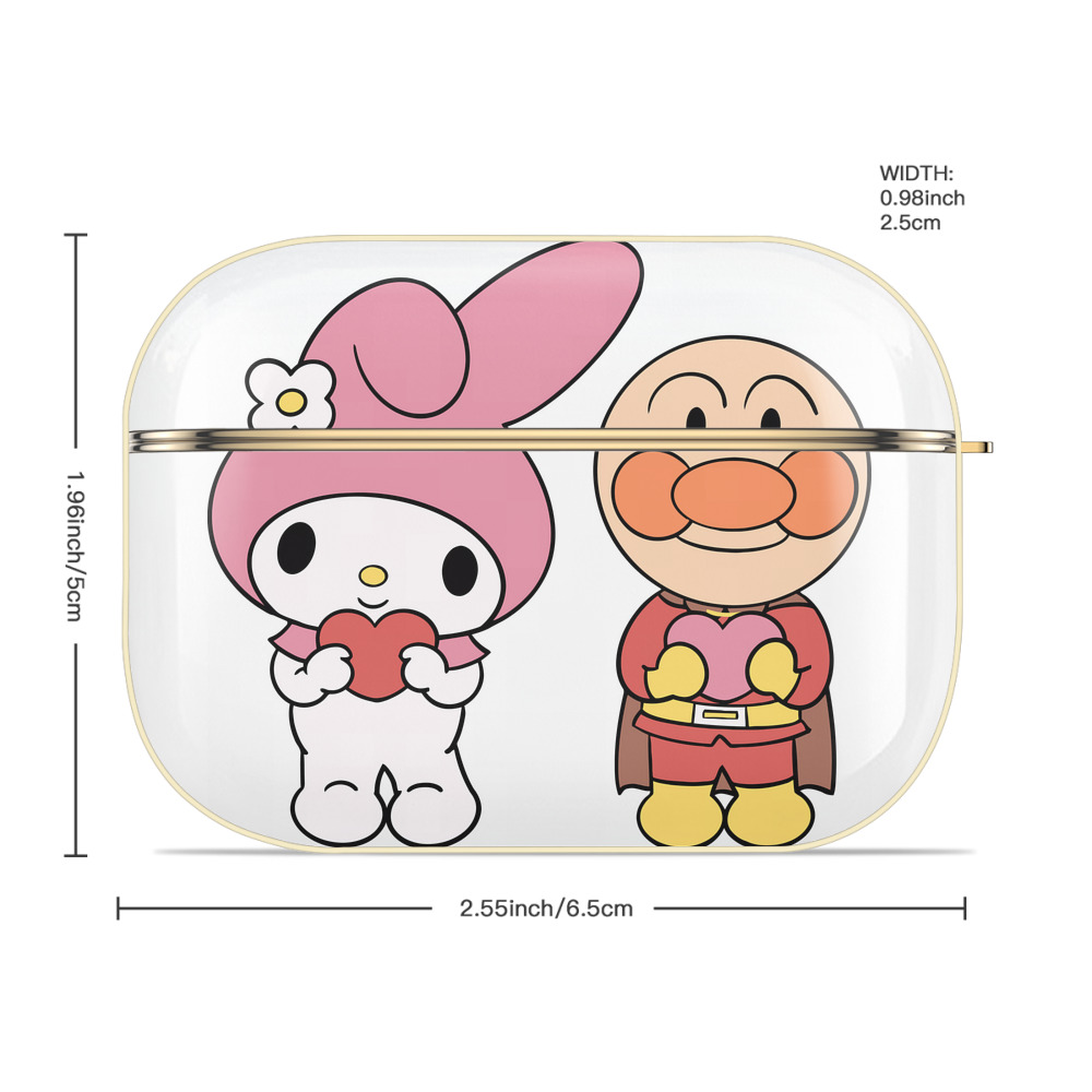 アンパンマン Anpanman 【AirPods Pro用】ハードシェル保護ケース｜耐衝撃・防指紋・カラビナ付き商品仕様