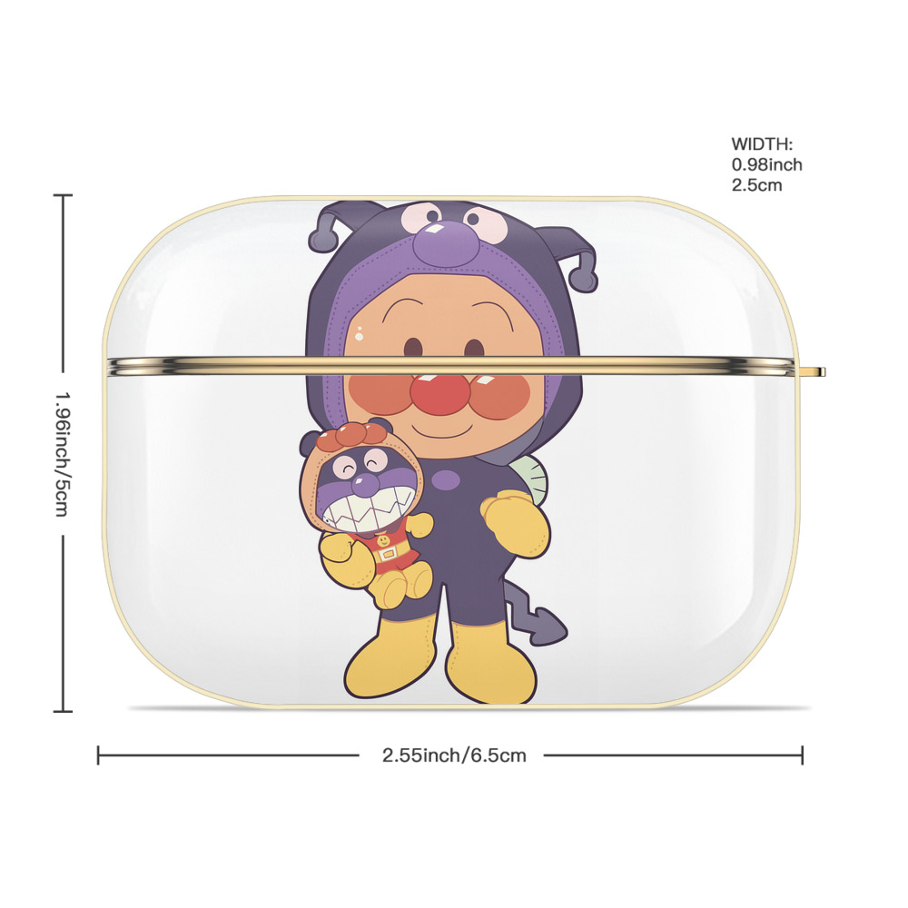 アンパンマン Anpanman 【AirPods Pro用】ハードシェル保護ケース｜耐衝撃・防指紋・カラビナ付き商品仕様