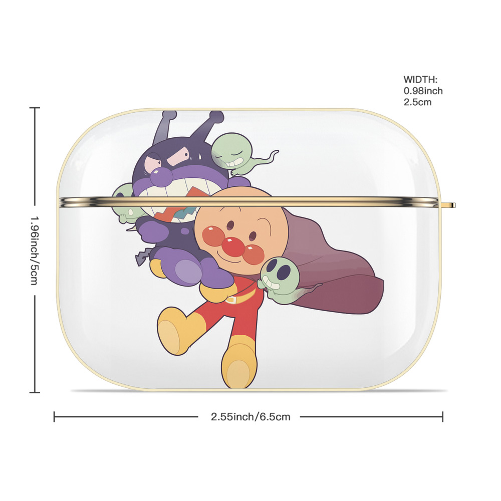アンパンマン Anpanman 【AirPods Pro用】ハードシェル保護ケース｜耐衝撃・防指紋・カラビナ付き商品仕様