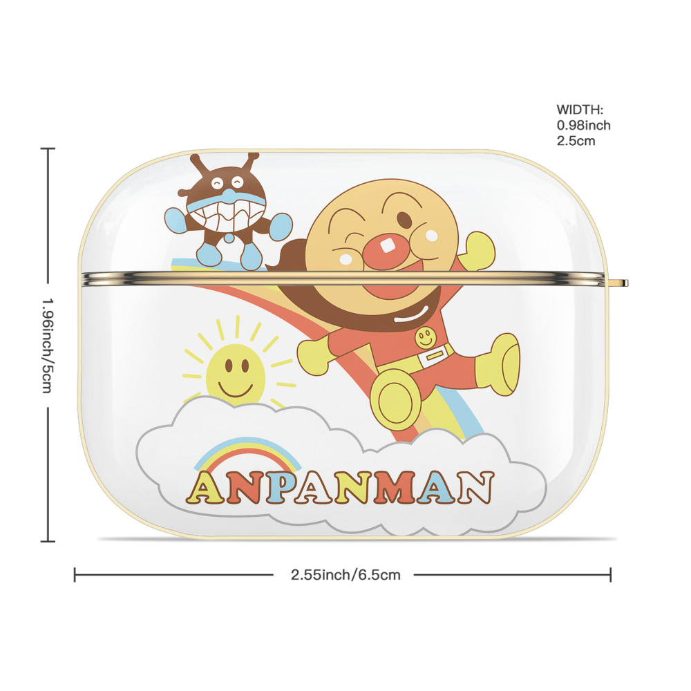 アンパンマン Anpanman 【AirPods Pro用】ハードシェル保護ケース｜耐衝撃・防指紋・カラビナ付き商品仕様