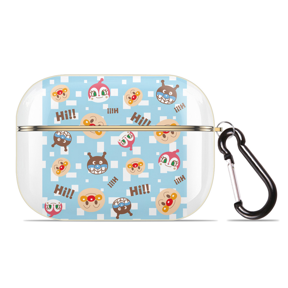 （画像用） アンパンマン Anpanman 【AirPods Pro用】ハードシェル保護ケース｜耐衝撃・防指紋・カラビナ付き商品仕様
