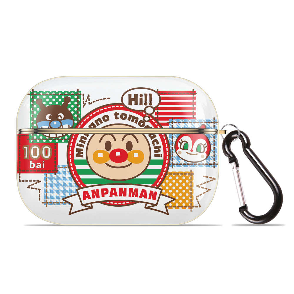 （画像用） アンパンマン Anpanman 【AirPods Pro用】ハードシェル保護ケース｜耐衝撃・防指紋・カラビナ付き商品仕様