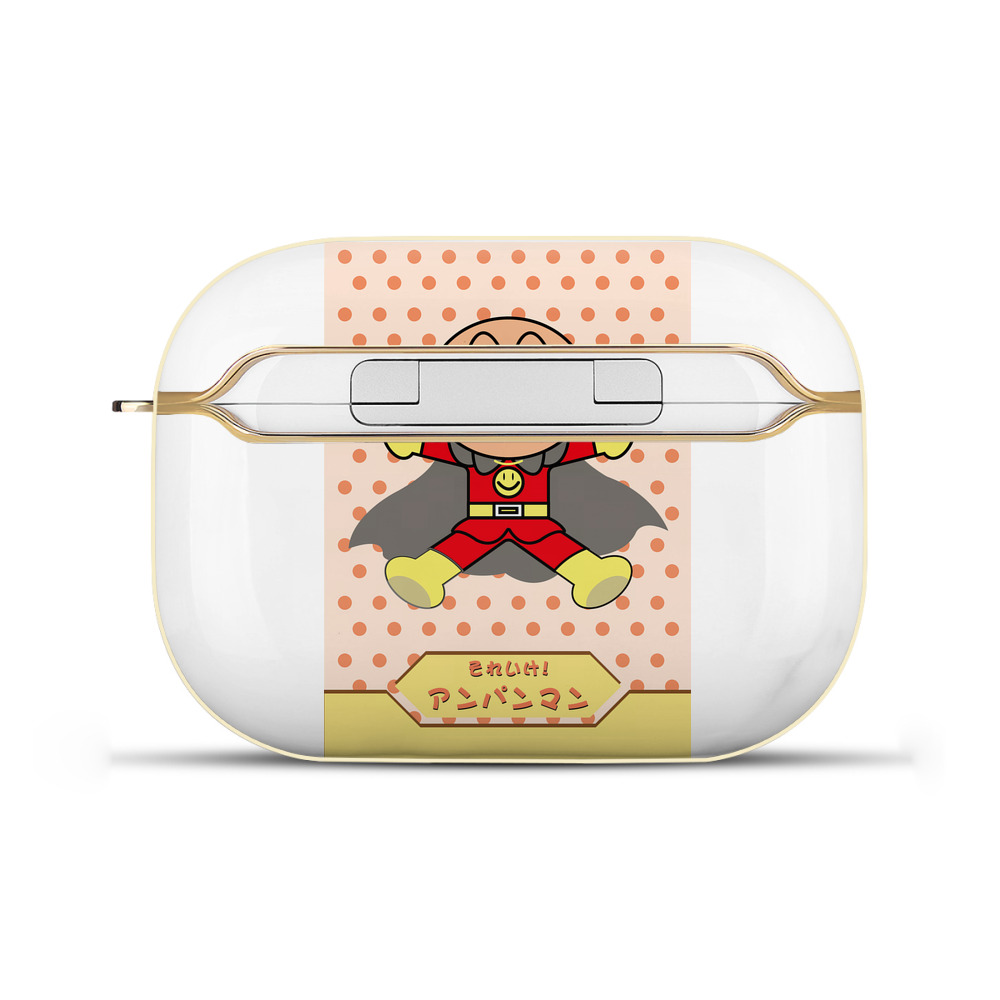 （画像用） アンパンマン Anpanman 【AirPods Pro用】ハードシェル保護ケース｜耐衝撃・防指紋・カラビナ付き商品仕様