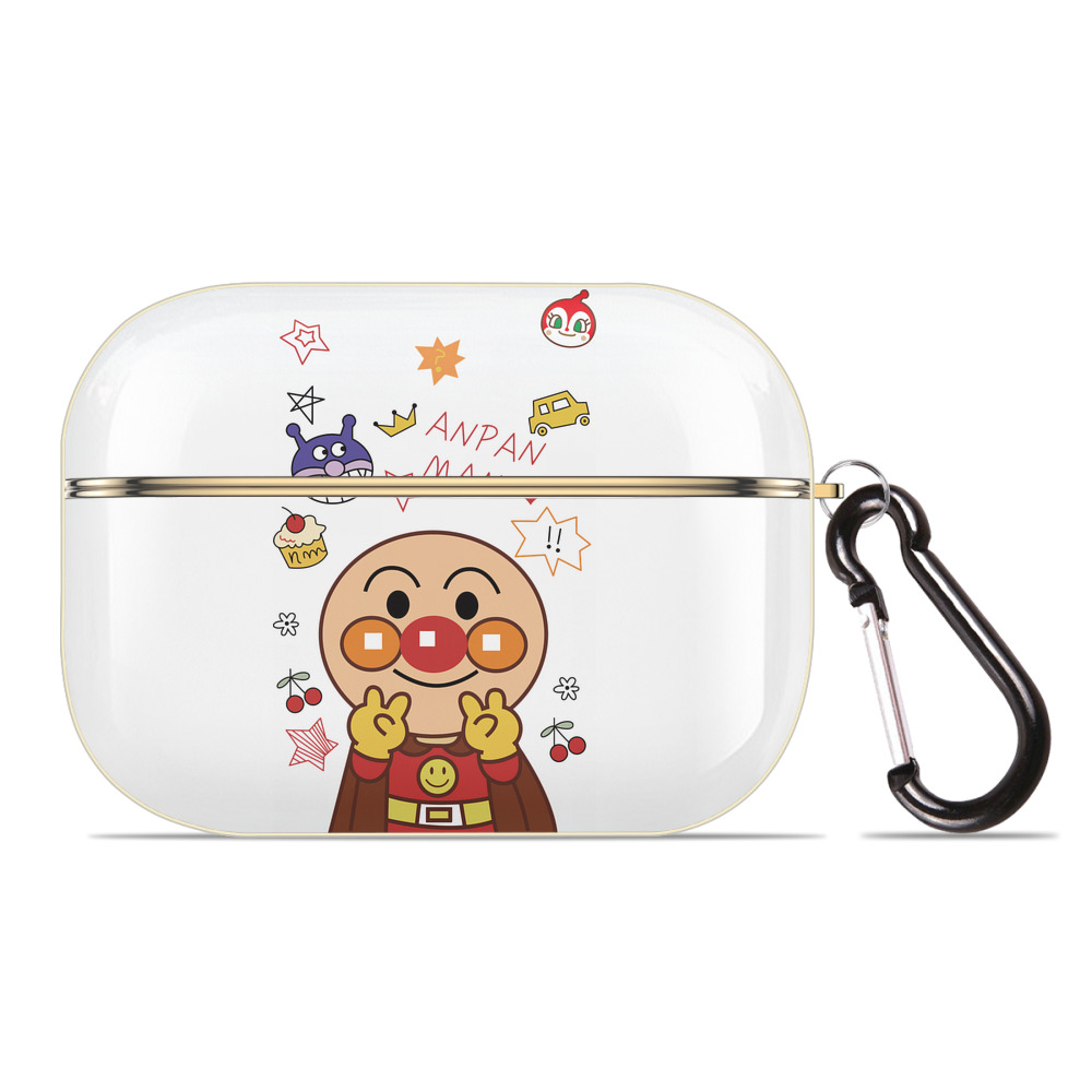 （画像用） アンパンマン Anpanman 【AirPods Pro用】ハードシェル保護ケース｜耐衝撃・防指紋・カラビナ付き商品仕様