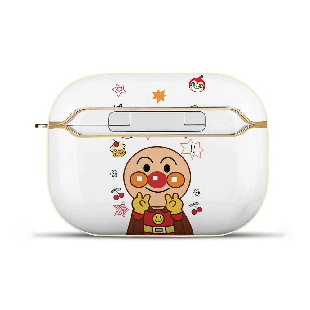 （画像用） アンパンマン Anpanman 【AirPods Pro用】ハードシェル保護ケース｜耐衝撃・防指紋・カラビナ付き商品仕様