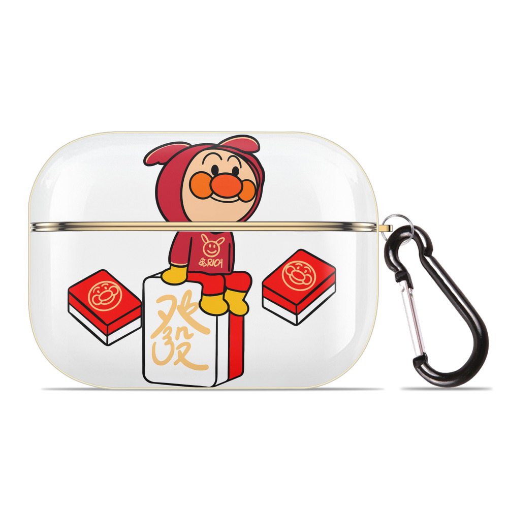 （画像用） アンパンマン Anpanman 【AirPods Pro用】ハードシェル保護ケース｜耐衝撃・防指紋・カラビナ付き商品仕様