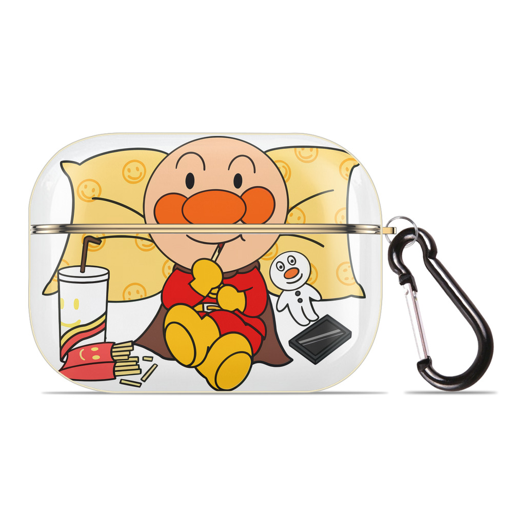 （画像用） アンパンマン Anpanman 【AirPods Pro用】ハードシェル保護ケース｜耐衝撃・防指紋・カラビナ付き商品仕様