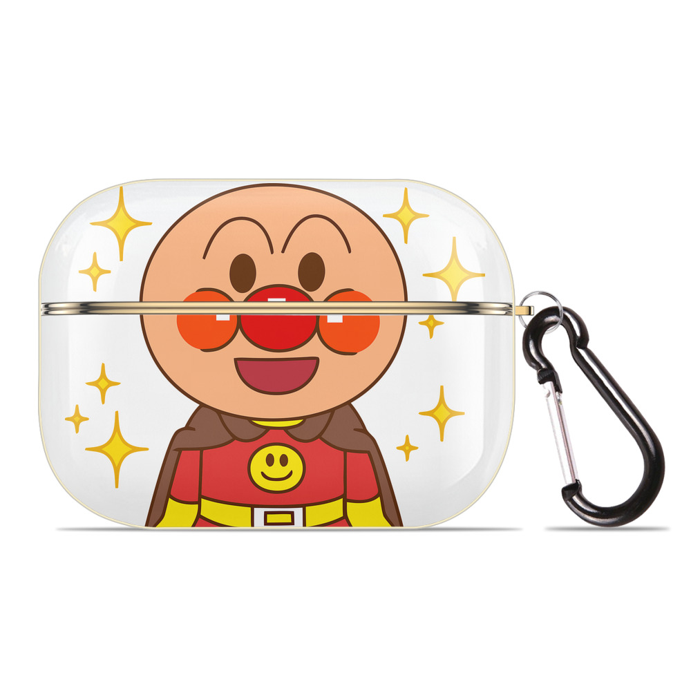 （画像用） アンパンマン Anpanman 【AirPods Pro用】ハードシェル保護ケース｜耐衝撃・防指紋・カラビナ付き商品仕様