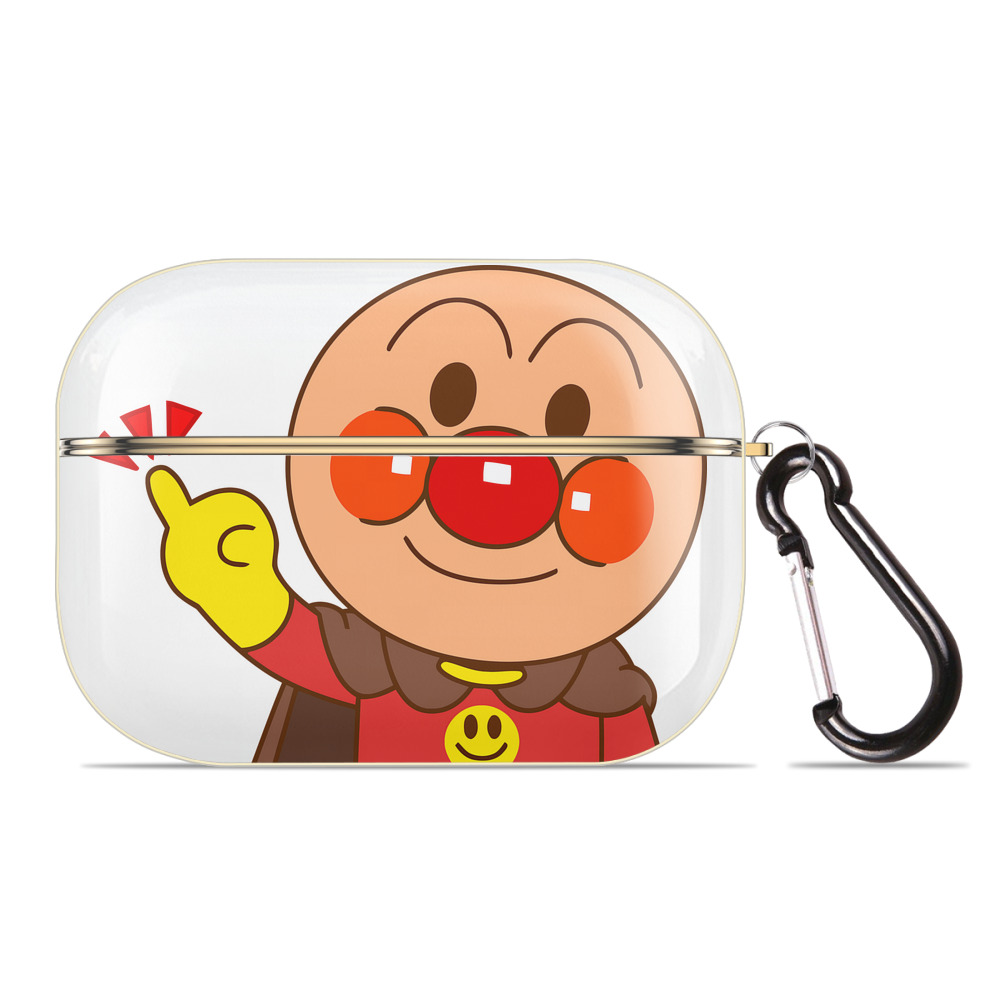 （画像用） アンパンマン Anpanman 【AirPods Pro用】ハードシェル保護ケース｜耐衝撃・防指紋・カラビナ付き商品仕様