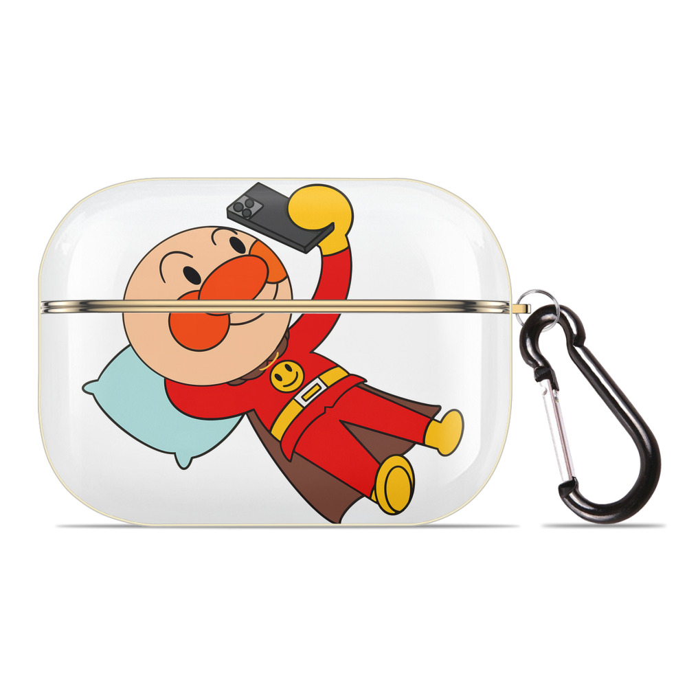 （画像用） アンパンマン Anpanman 【AirPods Pro用】ハードシェル保護ケース｜耐衝撃・防指紋・カラビナ付き商品仕様