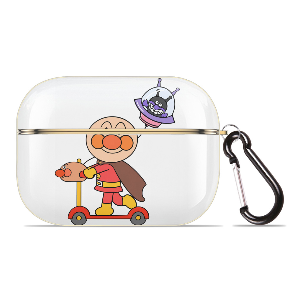 （画像用） アンパンマン Anpanman 【AirPods Pro用】ハードシェル保護ケース｜耐衝撃・防指紋・カラビナ付き商品仕様