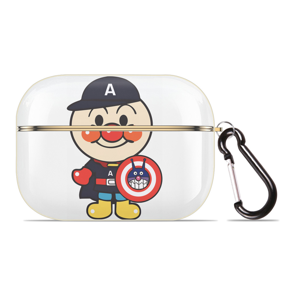 （画像用） アンパンマン Anpanman 【AirPods Pro用】ハードシェル保護ケース｜耐衝撃・防指紋・カラビナ付き商品仕様