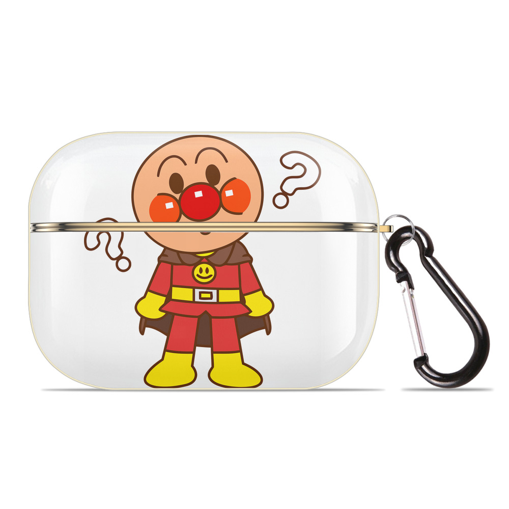 （画像用） アンパンマン Anpanman 【AirPods Pro用】ハードシェル保護ケース｜耐衝撃・防指紋・カラビナ付き商品仕様