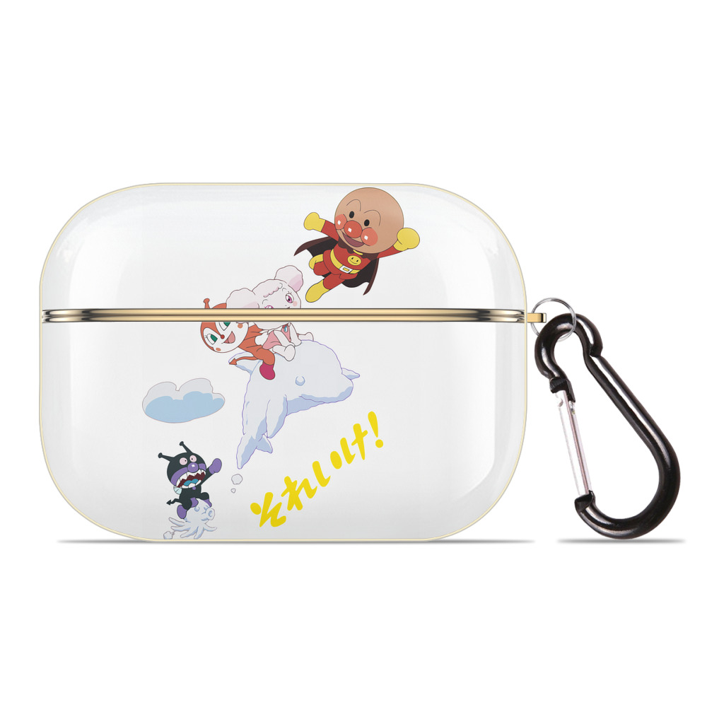 （画像用） アンパンマン Anpanman 【AirPods Pro用】ハードシェル保護ケース｜耐衝撃・防指紋・カラビナ付き商品仕様
