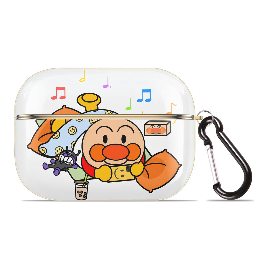 （画像用） アンパンマン Anpanman 【AirPods Pro用】ハードシェル保護ケース｜耐衝撃・防指紋・カラビナ付き商品仕様