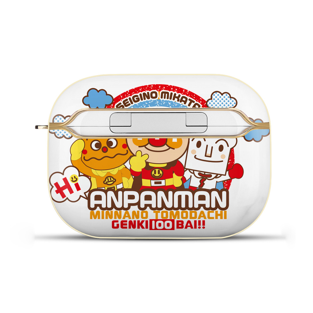 （画像用） アンパンマン Anpanman 【AirPods Pro用】ハードシェル保護ケース｜耐衝撃・防指紋・カラビナ付き商品仕様